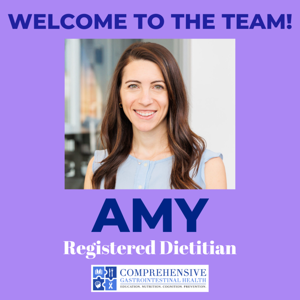 WELCOME TO THE TEAM REGISTERED DIETITIAN AMY CARSON!